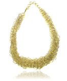 18K Gold Plated Mesh Link Necklace