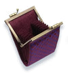 Card Holder Purple/ Blue Checkers RFID