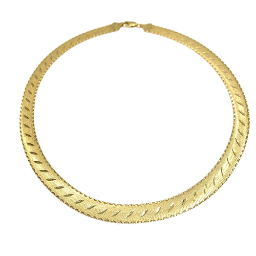 10k Gold Reversible Collar