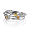 Gaudi Three Stack Ring Citrine