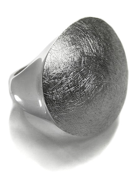 Brushed Oval Ring