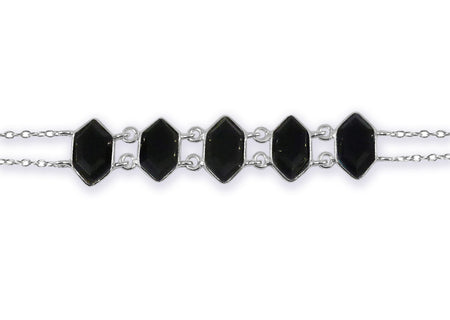 Rani Aankh Stackable Ring - Black Rutile Quartz