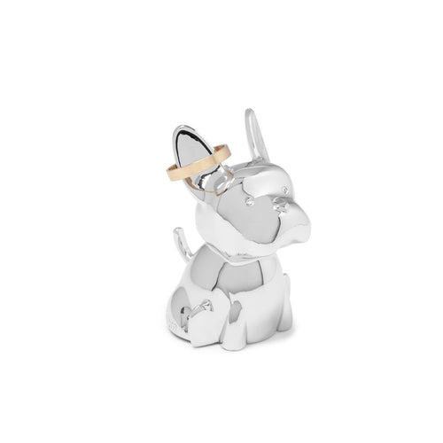 Ring Holder Frenchie Chrome