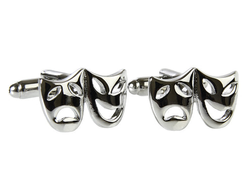 Thespian Cufflinks (Stainless Steel Rhodium)