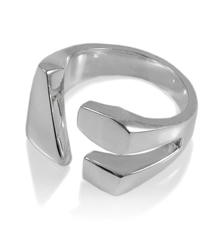 Striped Square Ring Brushed