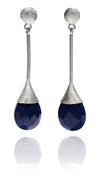 Indian Peacock Earrings Lapis Lazuli
