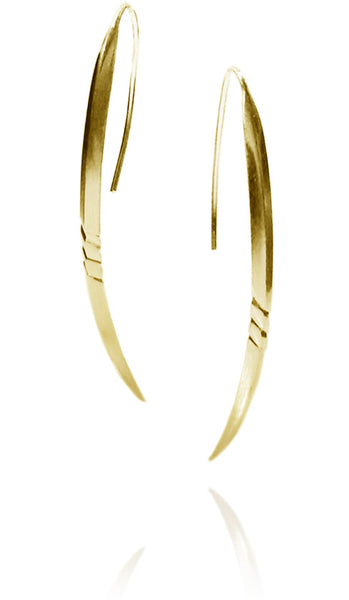 Gold Plated Brazilian Espada Earrings