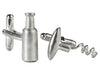 Wine Bottle & Cork Screw Cufflinks