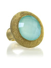Glitterati Ring Aqua Chalcedony