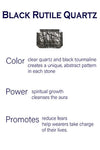 Puntino Necklace Black Rutile Quartz