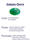 Stone Horn Pendant Green Onyx