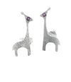 Brushed South African Giraffe Studs