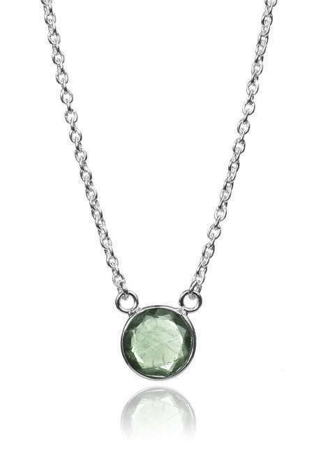 Puntino Necklace Green Amethyst