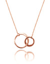 Rose Gold Plated Gaudi Interlocking Necklace