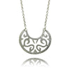 Brushed Arabesque Swing Necklace