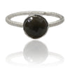 Capri Small Circle Ring Black Onyx