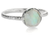 Capri Small Circle Ring White Moonstone
