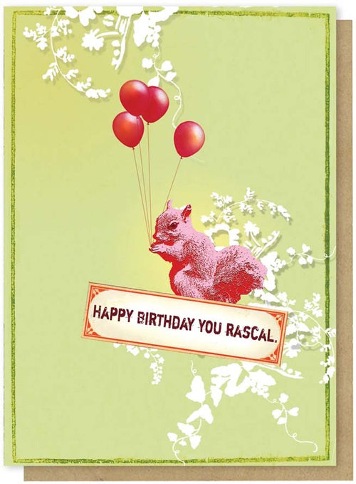 Greeting Card - Squirrel Birthday