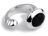 Oval Maidan Ring Black Onyx