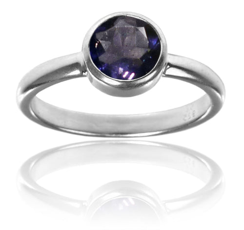 Stackable Jaipuri Circle Ring Iolite 6