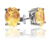 Jaipuri Studs Citrine