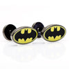 Enamel Oval Batman Logo Cufflinks
