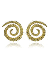 18K Gold Plated Mantra Jalebi Earrings