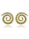 18K Gold Plated Mantra Jalebi Earrings