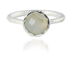 Capri Small Circle Ring White Moonstone
