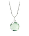 Arabesque Round Cutout Pendant Green Amethyst