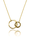 18K Gold Plated Gaudi Interlocking Necklace