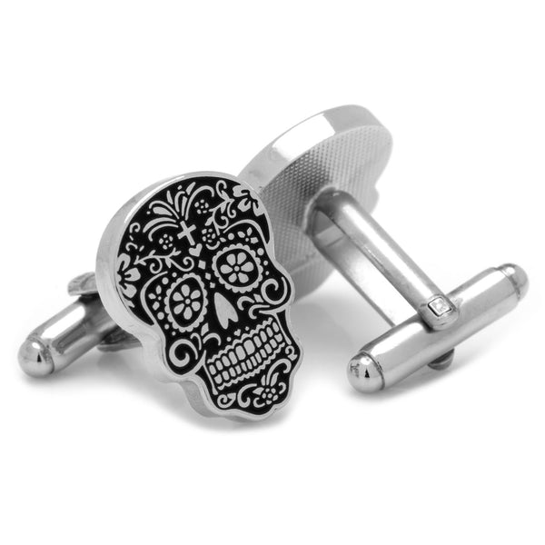 Silver Day of the Dead Cufflinks