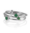 Gaudi Three Stack Ring Green Onyx