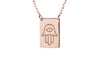 ADJ Rectangle Hamsa Necklace