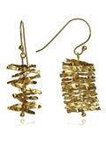 18K Gold Plated Nirvana Turning Twig Earrings