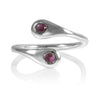 Peacock Swirl Ring Pink Tourmaline