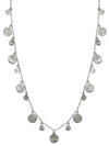 Art Deco Necklace with Brushed Discs