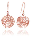 Rose Gold Plated Jalebi Earrings