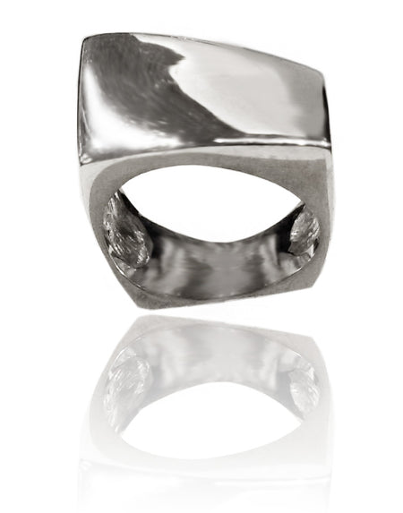 Small Rectangular Ring Labradorite