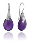 Sumatra Teardrop Earrings Amethyst