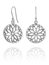 Thick Arabesque Disc Earrings