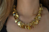 18K Vermeil Full Brushed Leaf Necklace