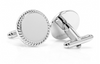 Stainless Steel Round Cufflinks