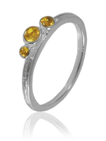 Thin Amazon Pearl Ring
