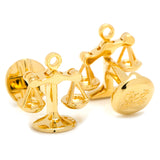 Moving Parts Gold Scales of Justice Cufflinks