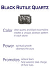 Arabesque Mini Filigree and Stone Necklace Black Rutile Quartz