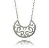 Brushed Arabesque Swing Necklace