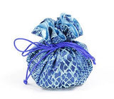 Jewelry Pouch Dark Blue and Light Blue