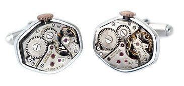 Recycled Watch Part Cufflinks