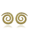 18K Gold Plated Mantra Jalebi Earrings
